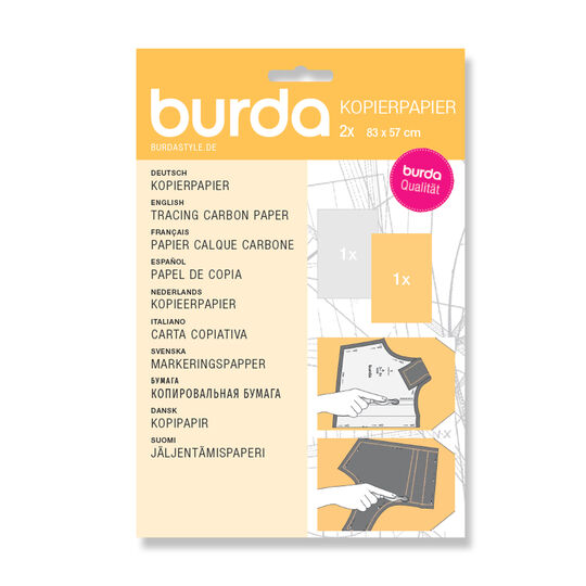 Burda carta copiativa, bianco/giallo image number